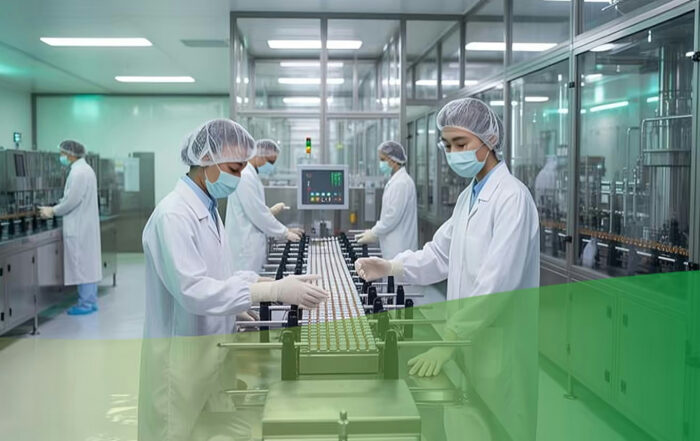 Medical supply manufacturing process focused on quality and precision