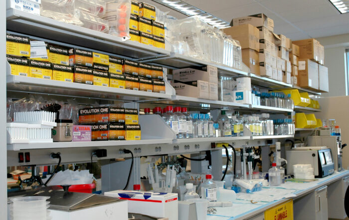 Essential medical laboratory supplies used in pathology, histology and mohs.