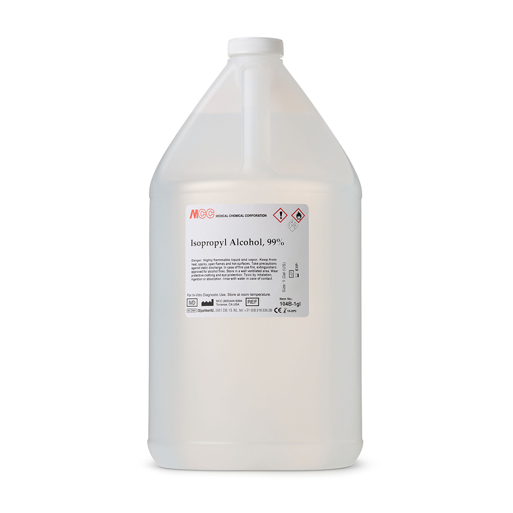 MCC - Isopropyl Alcohol, 99%, 1 gal/cont (case of 4)