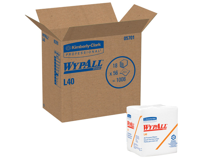 R.S Hughes - Kimberly-Clark Wypall, L40 Wiper, 56 sheets/pk (case of 18) - Image 2