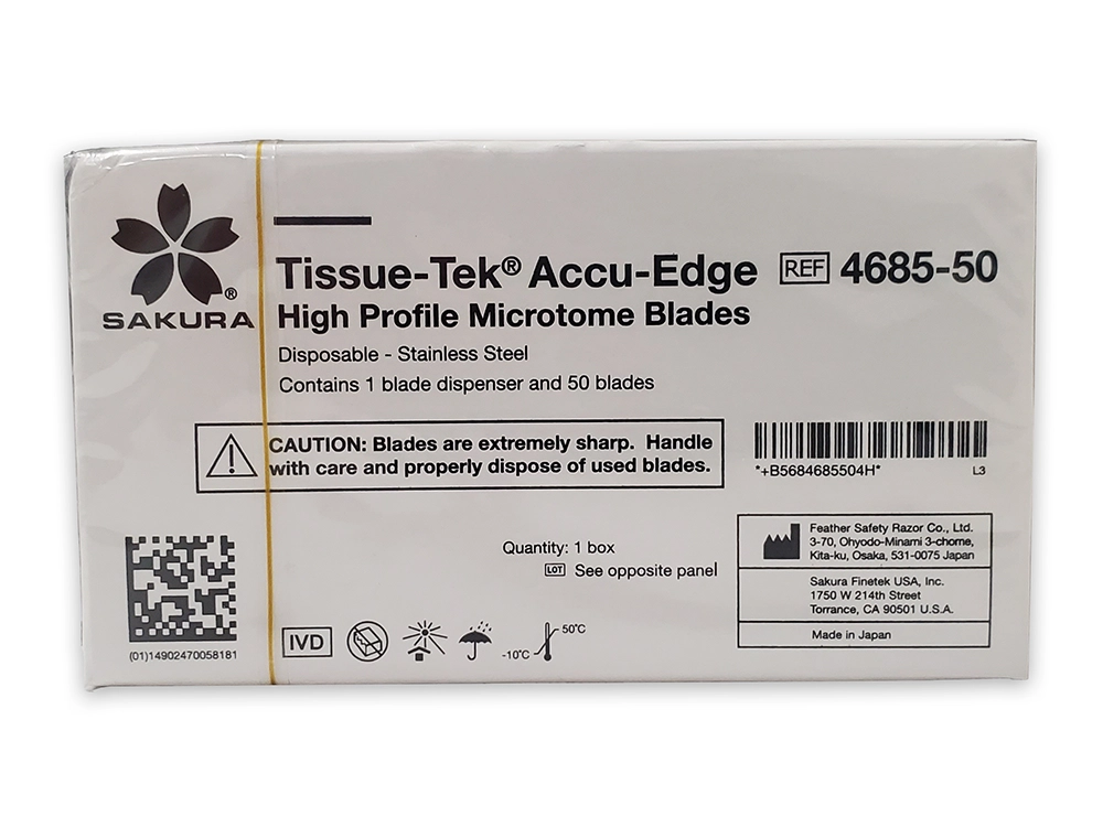 Sakura - Tissue-Tek® Accue-Edge, High Profile Microtome Blades, 50 blades/box