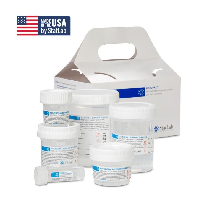 Statlab - Formalin Prefill Jars, NBF, 5mL in 7 mL/vial (box of 100)
