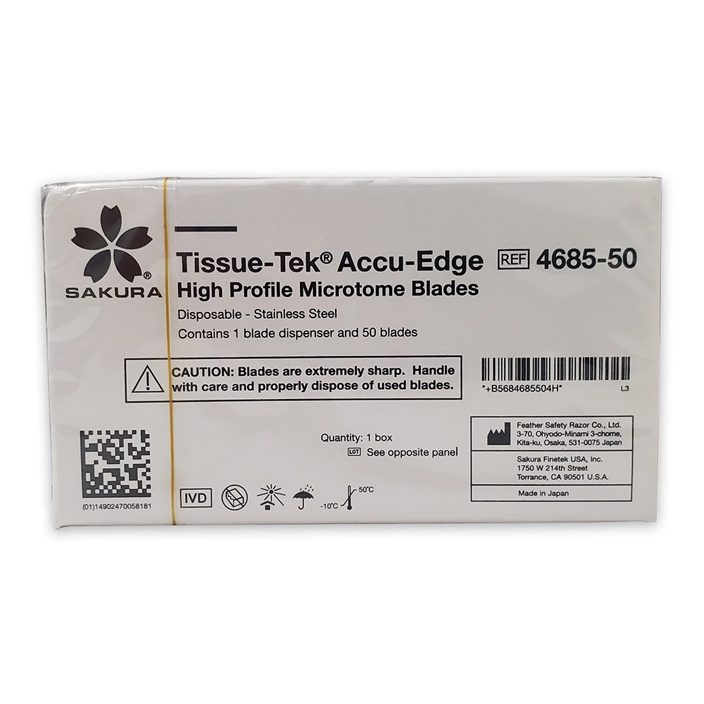 Sakura - Tissue-Tek® Accue-Edge, High Profile Microtome Blades, 50 blades/box